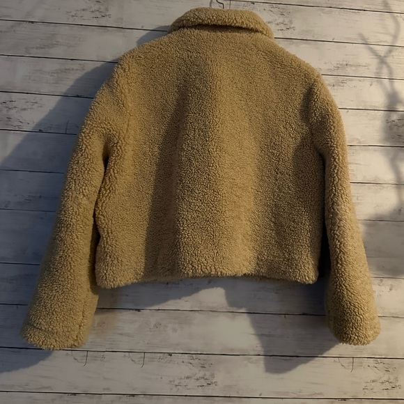 ZARA Sherpa Jacket Size S - Picture 6 of 7